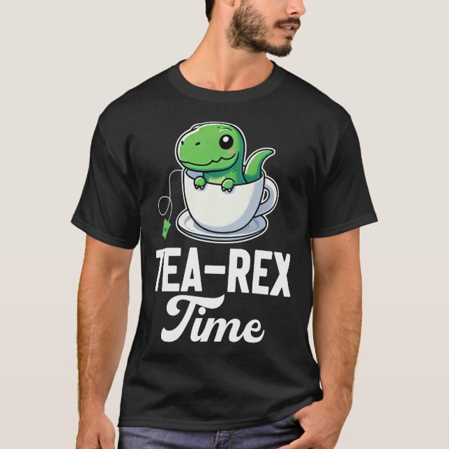 Tea-Rex Tid T Shirt (Framsida)