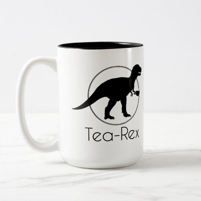 Tea Rex Två-Tonad Mugg (Vänster)