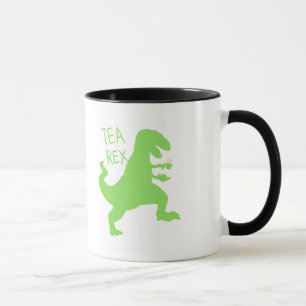 Tea rex - Välj bakgrund färg Mugg