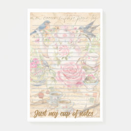 Tea‑Rific Anteckningar | Söt Tekanna Puns Post‑It® Post-it Block