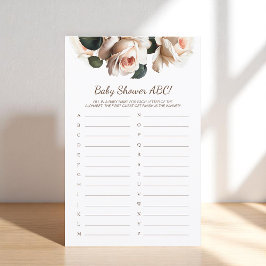 Tea Ro Baby Shower Game ABC