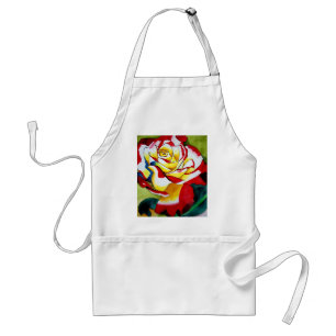 Tea Ro, ursprunglig vattenfärgsblomart Förkläde