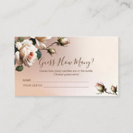 Tea Rose Bröllopsduschspel Tilläggskort