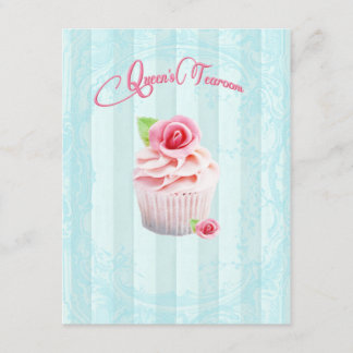 Tea Rose Cupcakes Inbjudningar
