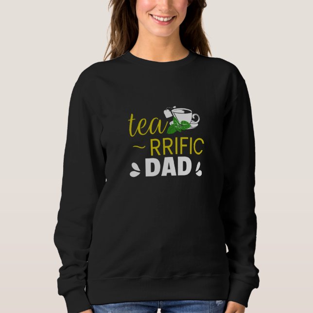 Tea rrific Dad With A Cup of Mug Simple T Shirt (Framsida)