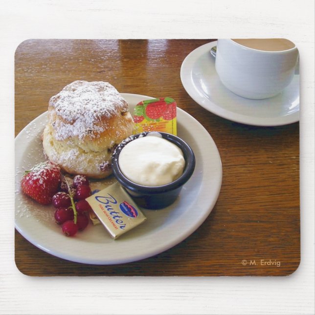Tea & Scones Mousepad Musmatta (Framsidan)
