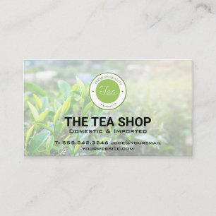 Tea Shop Tea Plants Visitkort