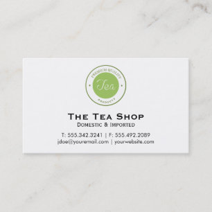 Tea Shop Visitkort