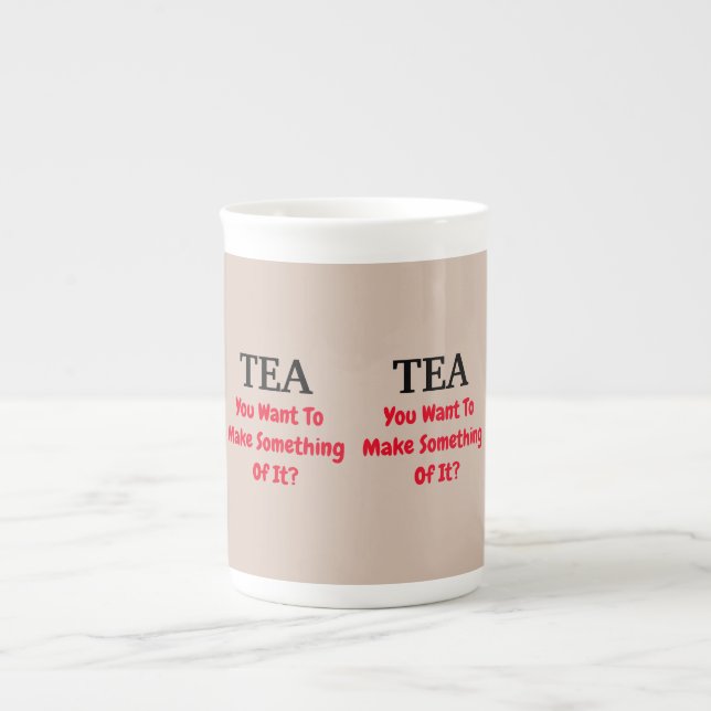 TEA Strong COFFEE MUGG Benporslin Mugg (Framsidan)