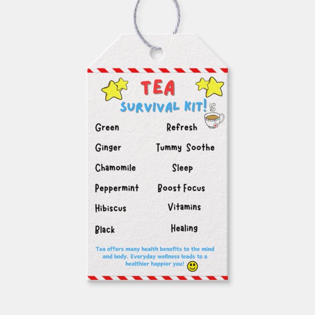 Tea Survival Kit Presentetikett (Framsidan)