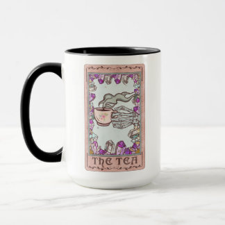 Tea Tarot Card Crystal Funny Skeleton Mugg