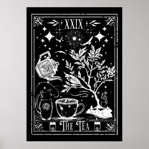 Tea Tarot Card Poster