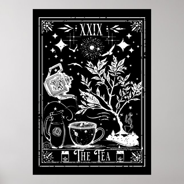 Tea Tarot Card Poster (Framsidan)