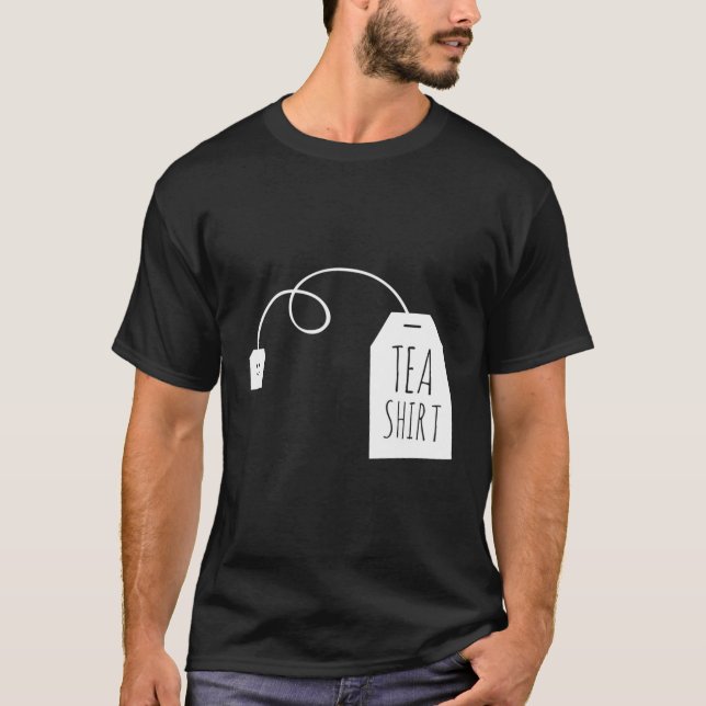 Tea Tea Tea Bag Hett Drinks Ord Game T Shirt (Framsida)