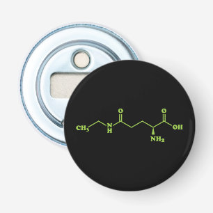 Tea Theanine Molecular Chemical Formula Flasköppnare