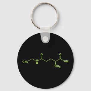 Tea Theanine Molecular Chemical Formula Nyckelring