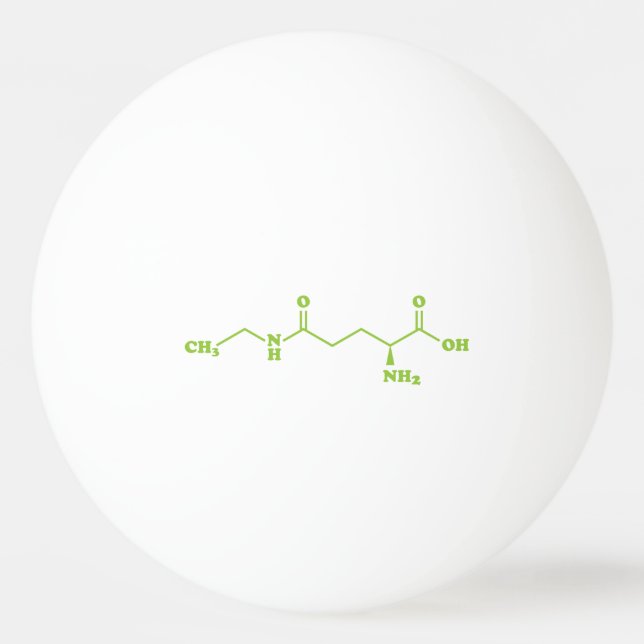 Tea Theanine Molecular Chemical Formula Pingisboll (Framsidan)
