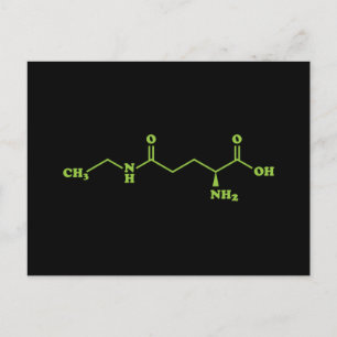 Tea Theanine Molecular Chemical Formula Vykort