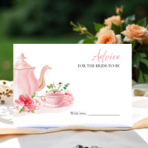 Tea Themme Möhippa Advice for Bride Card