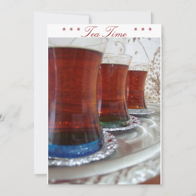 Tea-tid Inbjudningar (Framsida)