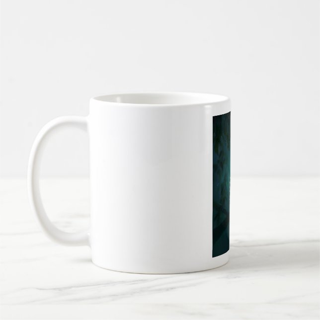 Tea-tid med en drömmande flicka kaffemugg (Vänster)