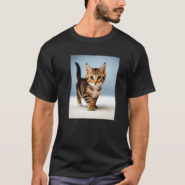 tea tiger kitten t shirt (Framsida)