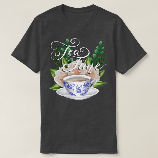 Tea Time 19 T Shirt (Design framsida)