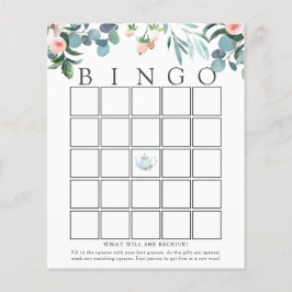 Tea Time Baby Bingo-spelkort