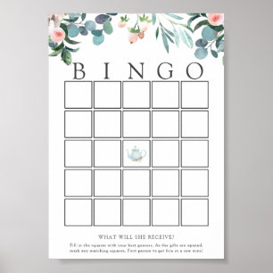 Tea Time Baby Bingo-spelkort Poster