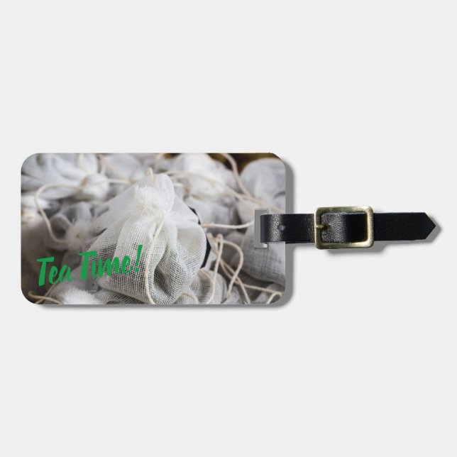 Tea Time Bag för Tea Älskare Bagagebricka (Horisontell Framsida)