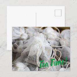 Tea Time Bag för Tea Älskare Helg Vykort