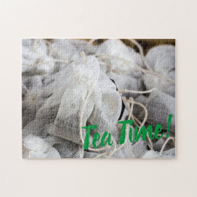 Tea Time Bag för Tea Älskare Pussel (Horisontell)