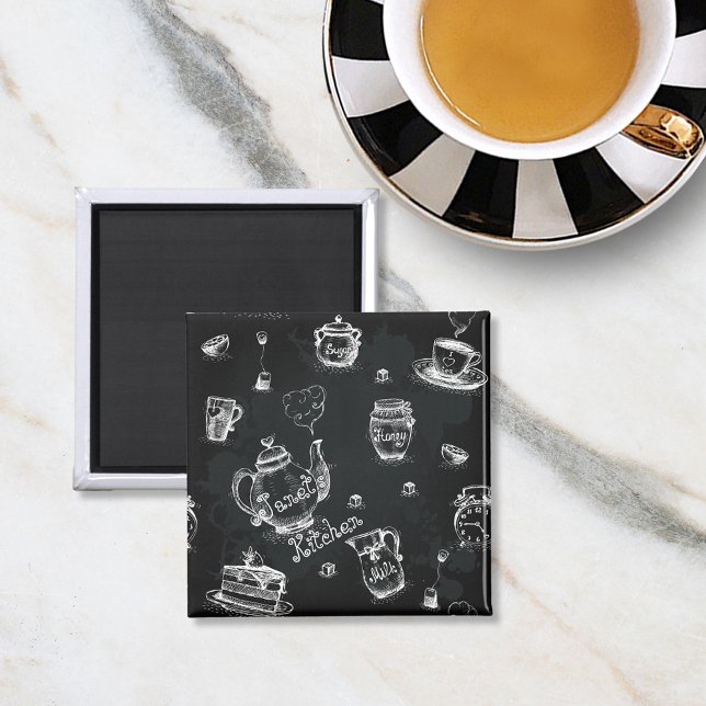 Tea Time Black Magnet (Skapare uppladdad)