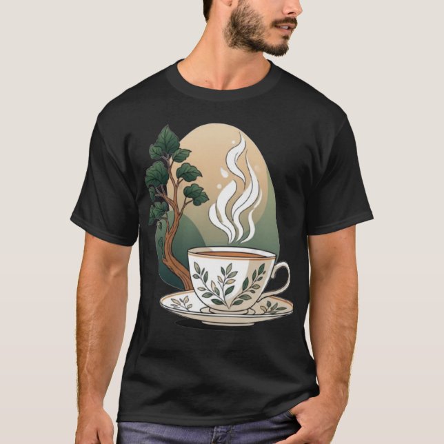 Tea Time Botanical T Shirt (Framsida)