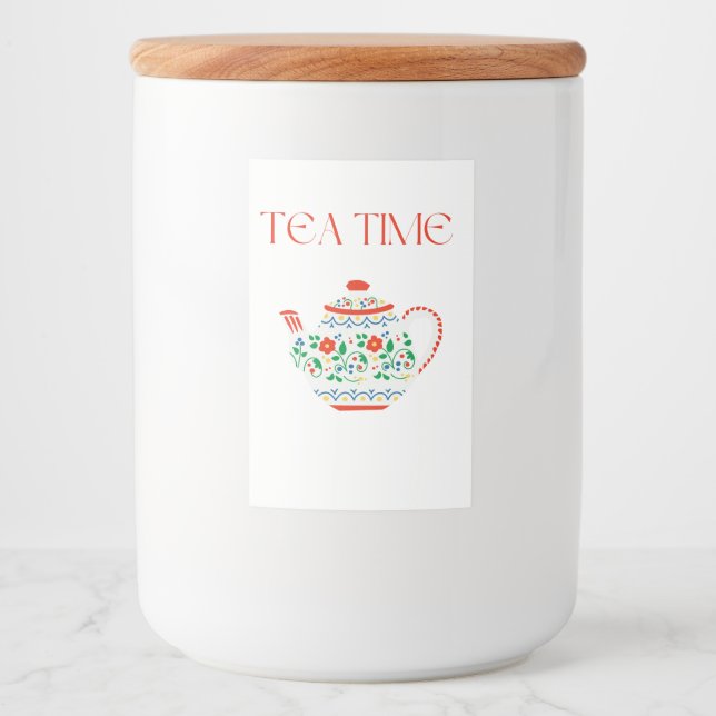 TEA TIME COFFEE MUGG NAPKINS MAT ETIKETT (Framsida)
