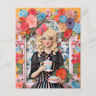 Tea Time Elegance: Stress up Papper Dolls