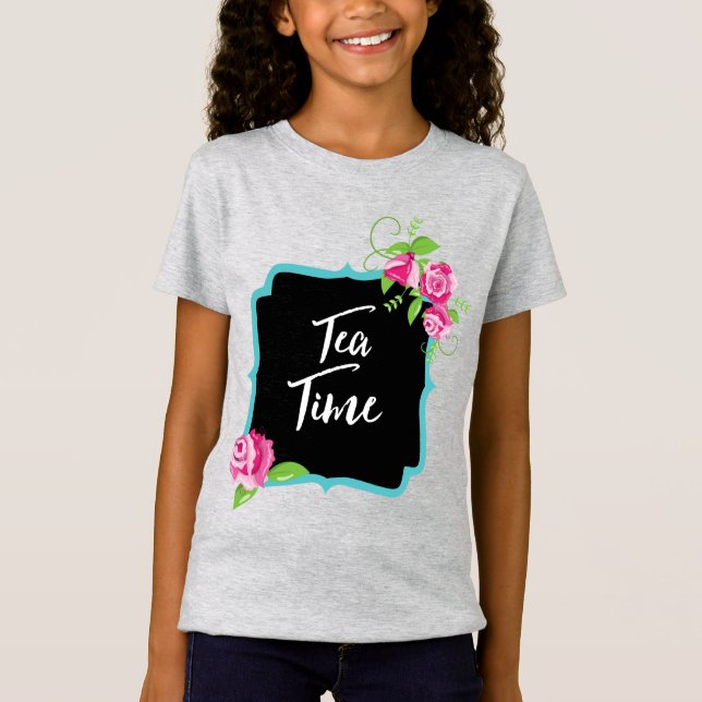 Tea Time Girls Bra T-Shirt (Framsida)