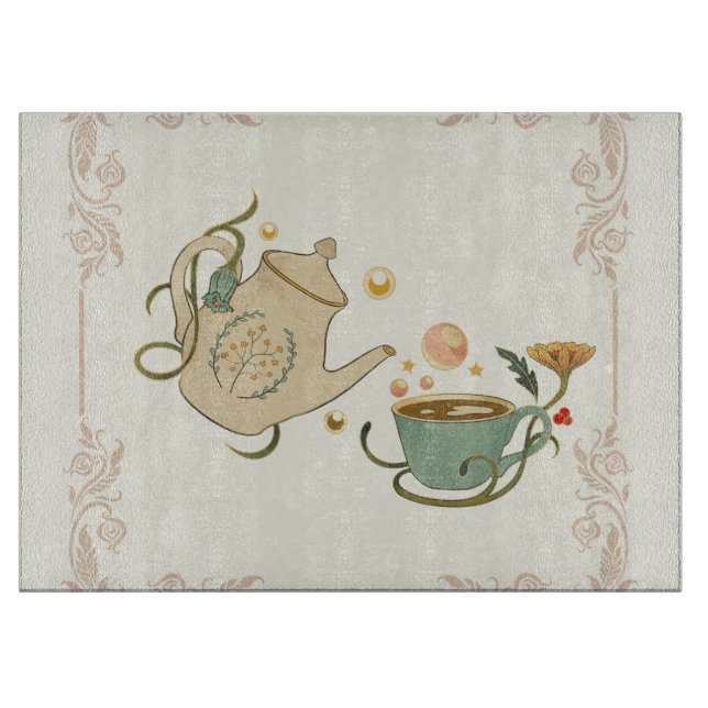 Tea Time Graphic Design, Light Beige Background (Framsidan)