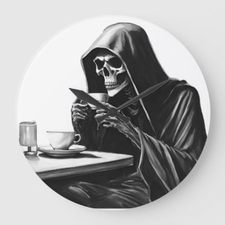 Tea Time Halloween Stor Klocka