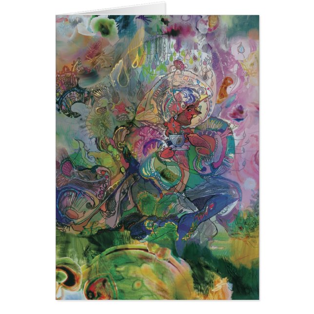 Tea*Time ** Hälsningskort (Framsidan)