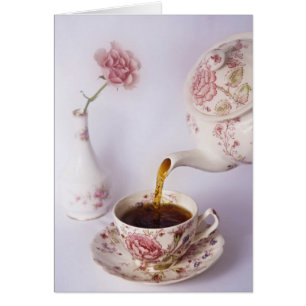 Tea Time Hälsningskort