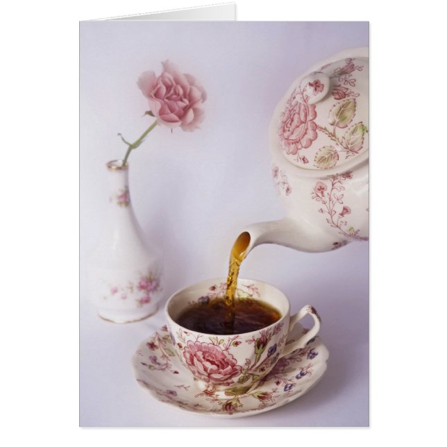 Tea Time Hälsningskort (Framsidan)