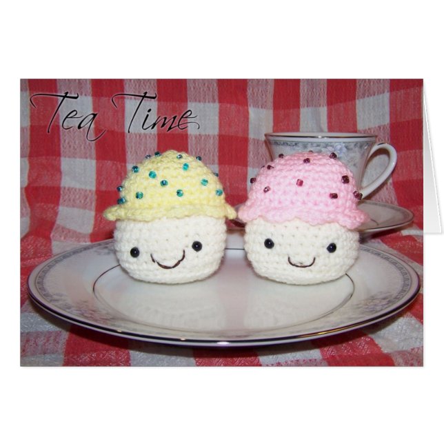 Tea Time Hälsningskort (Framsidan Horizontal)