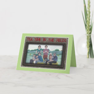 "Tea time in the Fält" St. Patrick's Day Card Kort