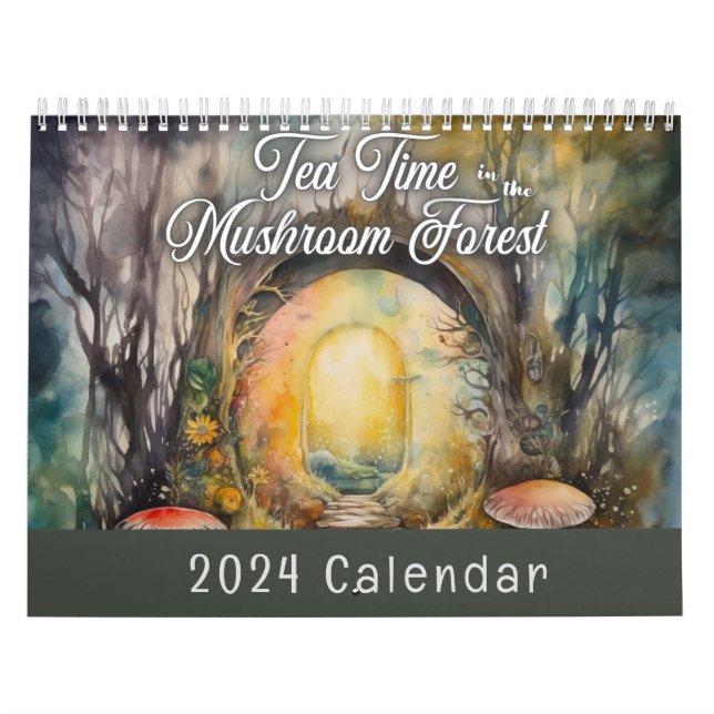 Tea Time in the Mushroom Forest Calendar Kalender (Omslag)