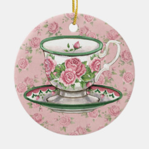 Tea Time Julgransprydnad Keramik