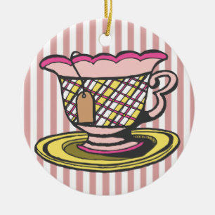 Tea Time Julgransprydnad Keramik