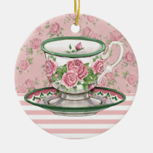 Tea Time Julgransprydnad Keramik