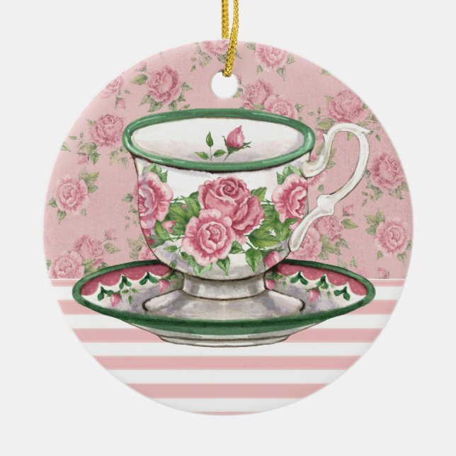 Tea Time Julgransprydnad Keramik (Framsidan)