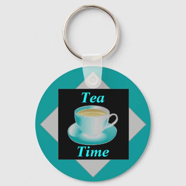 Tea Time Keychain Nyckelring (Framsida)